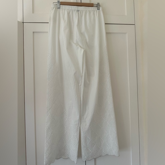 LOULOU STUDIO NWT Dulche Broderie Anglaise Pants M Medium - Picture 8 of 11